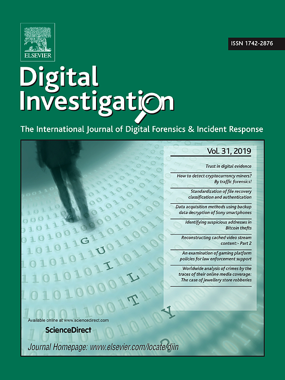 Go to journal home page - Digital Investigation